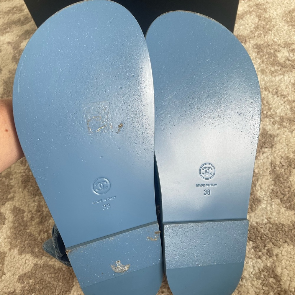 Chanel Dad Sandals 38, with box dust bags and receipt - Picture 2 of 5